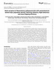 Research paper thumbnail of Mark-recapture of Monochamus galloprovincialis with semiochemical-baited traps: population density, attraction distance, flight behaviour and mass trapping efficiency