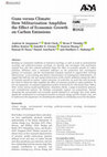 Research paper thumbnail of Guns versus Climate: How Militarization Amplifies the Effect of Economic Growth on Carbon Emissions