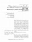 Research paper thumbnail of Motivos de práctica como predictor de la actividad física en maestros y la satisfacción con la vida