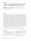 Research paper thumbnail of Weight monitoring of breastfed babies in the United Kingdom - interpreting, explaining and intervening