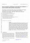 Research paper thumbnail of Precise astrometry and diameters of asteroids from occultations – a data set of observations and their interpretation