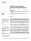 Research paper thumbnail of Geometry Design Optimization of Functionally Graded Scaffolds for Bone Tissue Engineering: A Mechanobiological Approach