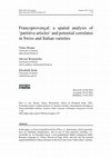 Research paper thumbnail of Francoprovençal: a spatial analysis of 'partitive articles' and potential correlates in Swiss and Italian varieties