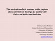 Research paper thumbnail of The Ancient Medical Sources in the Chapters about Sterility of Rodrigo de Castro’s De universa mulierum medicina