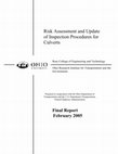 Research paper thumbnail of Risk assessment and update of inspection procedures for culverts