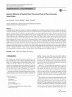 Research paper thumbnail of Seismic Behavior of Hybrid Post-Tensioned Cast in Place Concrete Shear Walls