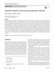 Research paper thumbnail of Liquefaction mitigation of desert sand using rapid impact compaction