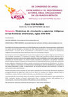 Research paper thumbnail of CFPs Simposio Dinámicas de circulación y agencias indígenas en las fronteras americanas, siglos XVII-XVIII (XX Congreso Internacional AHILA-Nápoles, septiembre de 2024