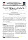 Research paper thumbnail of Indoor Air Quality (IAQ): Accuracy of Natural Ventilation for Temperature, Air Flow Rate and Relative Humidity (RH) in School Building Classrooms