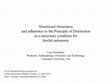 Research paper thumbnail of Situational awareness and adherence to the principle of distinction as a necessary condition for lawful autonomy