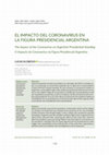 Research paper thumbnail of El impacto del coronavirus en la figura presidencial argentina