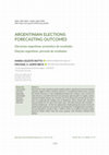 Research paper thumbnail of Argentinian Elections: Forecasting Outcomes