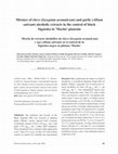 Research paper thumbnail of Mixture of clove (Sysygium aromaticum) and garlic (Allium sativum) alcoholic extracts in the control of black Sigatoka in ‵Macho′ plantain