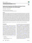 Research paper thumbnail of Exploring the Driving Factors that Influence the Design, Function, and Use of Urban Wetlands in the United Kingdom