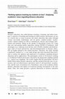 Research paper thumbnail of "Nothing replaces meeting my students at class": Analysing academics' views regarding distance education