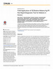 Research paper thumbnail of Field Application of SD Bioline Malaria Ag Pf/Pan Rapid Diagnostic Test for Malaria in Greece