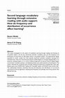 Research paper thumbnail of How do Frequency and Distribution of Occurrence Affect Vocabulary Learning through Extensive Reading