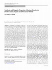 Research paper thumbnail of Synthesis and Magnetic Properties of Barium Hexaferrite Powders Using Organic Acid Precursor Method