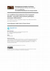 Research paper thumbnail of Les conditions de production d’un transport durable : nouvelles interventions publiques, nouveaux référentiels ?