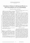 Research paper thumbnail of Calculation Of Density For Refrigerant Mixtures In Sub Critical Regions For Use In The Buildings