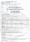 Research paper thumbnail of Roma e le province tra integrazione e dissenso, Milano, 30-31 maggio 2023