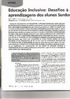 Research paper thumbnail of Educação Inclusiva: Desafios à profissionalidade docente e às aprendizagens dos alunos surdos