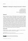 Research paper thumbnail of Racism: A challenge for bilingual education in Madrid