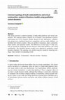 Research paper thumbnail of Common typology of multi-sided platforms and virtual communities: analysis of business models using qualitative system dynamics