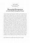 Research paper thumbnail of Measuring Protagonism in Early Modern European Drama