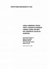 Research paper thumbnail of Longa caminhada, fôlego curto: o desafio da inserção laboral juvenil por meio dos consórcios sociais da juventude