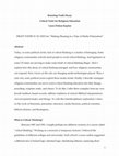 Research paper thumbnail of Resisting Truth Decay: Critical Tools for Religious Education