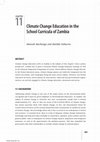 Research paper thumbnail of Climate Change Education in the School Curricula of Zambia