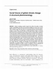 Research paper thumbnail of "Social futures of global climate change: A structural phenomenology"