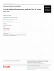 Research paper thumbnail of Crise de légitimité du mouvement syndical à l’ère de Trump