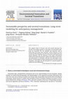 Research paper thumbnail of Sustainable prosperity and societal transitions: Long-term modeling for anticipatory management