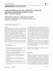 Research paper thumbnail of Long-term follow-up and role of FDG PET in advanced pancreatic neuroendocrine patients treated with 177Lu-D OTATATE