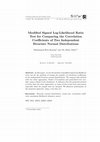 Research paper thumbnail of Modified Signed Log-Likelihood Ratio Test for Comparing the Correlation Coefficients of Two Independent Bivariate Normal Distributions