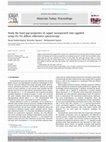 Research paper thumbnail of Study the band gap properties of copper incorporated onto eggshell using UV–Vis diffuse reflectance spectroscopy