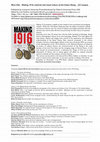 Research paper thumbnail of Making 1916: material and visual culture of the Easter Rising (23 essays) Published by Liverpool University Press/distributed by Oxford University Press USA Edited by Lisa Godson and Joanna Brück