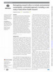 Research paper thumbnail of “Re-imagining Research Ethics to Include Environmental Sustainability: A Principled Approach, Including a Case Study of Data-Driven Health Research,” Co author: Gabrielle Samuel. Journal of Medical Ethics, 49, no. 6 (2023): 428-433.