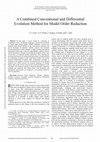 Research paper thumbnail of A Combined Conventional And Differential Evolution Method For Model Order Reduction