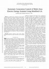 Research paper thumbnail of Automatic Generation Control Of Multi-Area Electric Energy Systems Using Modified Ga