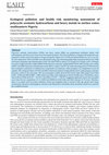 Research paper thumbnail of Ecological pollution and health risk monitoring assessment of polycyclic aromatic hydrocarbons and heavy metals in surface water, southeastern Nigeria