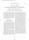 Research paper thumbnail of A „magyar Schopenhauer”: Ádám Ferenc A magyar filozófia hiányzó láncszeme Szomory Dezső: A tudósok című regényében