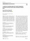 Research paper thumbnail of A multi-level modeling approach to guide management of female feral hogs in great smoky mountains National Park