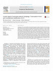 Research paper thumbnail of A quick signal of starvation induced autophagy: Transcription versus post-translational modification of LC3