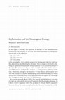 Research paper thumbnail of Deflationism and the Meaningless Strategy