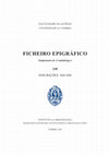 Research paper thumbnail of R. Cebrián – D. Fernández Maroto – T. Torres – J. Vélez, "Inscripción votiva romana retallada con símbolos cristianos procedente de la villa de El Peral (Valdepeñas, CR)", Ficheiro Epigráfico 248, 2023, 6-13