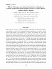 Research paper thumbnail of Effects of Ketamine and Xylazine-Ketamine Combination in Clinical and Haemato-biochemical Parameters in Captive Rhesus Monkey (Macaca mulatta)