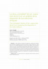 Research paper thumbnail of La obra ¿completa? de sor Juana Inés de la Cruz: un análisis de la dispositio de sus ediciones antiguas. The Complete? Works of Sor Juana Inés de la Cruz: Analyzing the dispositio in her Early Editions